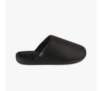 Totes Isotoner SQUARE PATTERNED SMART MULE Mens Mule Slippers Black - UK 11