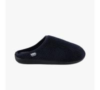 Totes Isotoner SWEPT BACK POPCORN MULE Mens Mule Slippers Navy - UK 10