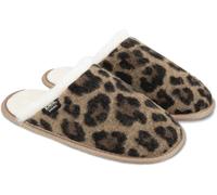 Totes Isotoner Womens Animal Fur Mule - - Size: 4