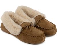 Totes Isotoner Womens Genuine Suede Moccasin - - Size: 7