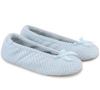 Totes Isotoner Womens Popcorn Ballet Slipper - - Size: 7-8