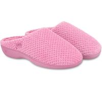 Totes Isotoner Womens Popcorn Terry Mule Slipper - - Size: 5