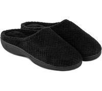 Totes Isotoner Womens Popcorn Terry Mule Slippers - - Size: 6