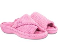 Totes Isotoner Womens Popcorn Turnover Open Toe Slipper - - Size: 4