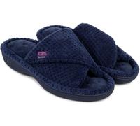 Totes Isotoner Womens Popcorn Turnover Open Toe Slippers - - Size: 6