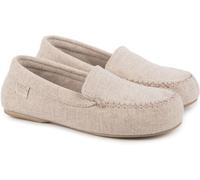 Totes Isotoner Womens Textured Moccasin Slipper - - Size: 5