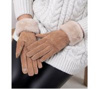 Totes Isotoner Womens Three Point Suede SmarTouch Gloves - - Size: S