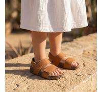 totes® Kids Double Buckle Sandal With Back Strap Tan UK Size 9-10
