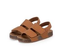 totes® Kids Double Buckle Sandal With Back Strap Tan UK Size 7-8