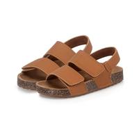 totes® Kids Double Buckle Sandal With Back Strap Tan UK Size 5-6