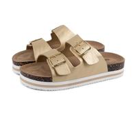 totes® Ladies Double Buckle Platform Slide