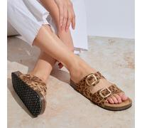 totes® Ladies Double Buckle Slider Animal UK Size 5