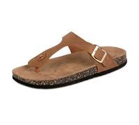 totes Ladies PU Buckle Toe Post