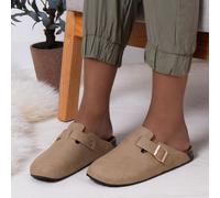 totes® Ladies PU Clog Taupe UK Size 7