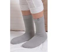 Totes Ladies Recycled Grey Thermal Original Slipper Socks Grey