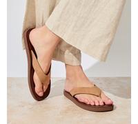 totes® Ladies Square Toe Faux Suede Flip Flop (UK Size 6)