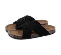 totes® Ladies Suede Cross Strap Sandal