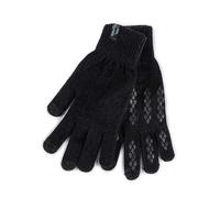 Totes Mens Black Stretch Knitted SmarTouchTM Gloves Black
