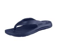 totes Men's Everywear Ara Thong Sandal, Navy Blue, 12