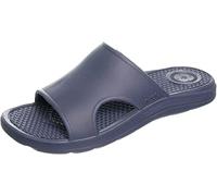 totes Men's Everywear Slide Sandal, Navy Blue-Vented, 10 UK