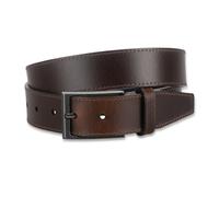 totes® Mens Genuine Leather Waist Belt With Metal Buckle, Lightweight and Comfortable for Formal, Business and Casual Wear, Brown, Large/Extra Large