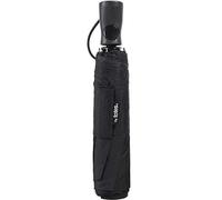 TOTES MINI AUTO OPEN RAIN SUNGUARD UMBRELLA, Black, Compact