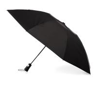 Totes Reverse Close Folding Inbrella with Auto Open Close and Compact, Windproof Design, Black, One Size, Compact