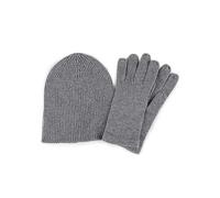 Totes Signature Ladies Grey Cashmere Blend Hat and Gloves Set Grey