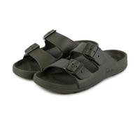 Totes SOLBOUNCE Ladies Adj Double Buckle Slider Sandals