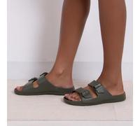 totes SOLBOUNCE Ladies Adj Double Buckle Slider Sandals