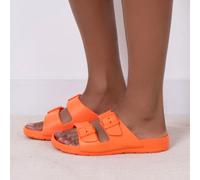 totes® SOLBOUNCE Ladies Adjustable Double Buckle Slider Orange UK Size 7