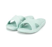 totes® ® SOLBOUNCE Ladies Cross Strap Slider Sandals, Lightweight Summer Slides with Everywear™ Cushioning, Anti-Bacterial Sole, Compression-Resistant Insole, Holiday Footwear, Mint, UK 4