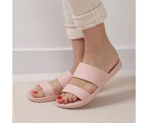 totes® SOLBOUNCE Ladies Double Strap Slide Evening Sand UK Size 7