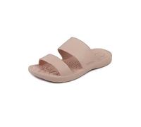 Totes SOLBOUNCE Ladies Double Strap Slider Sandals in Evening Sand Sand