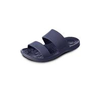Totes SOLBOUNCE Ladies Double Strap Slider Sandals in Navy Navy