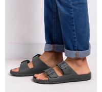 totes® SOLBOUNCE Mens Adjustable Double Buckle Slider Mineral UK Size 7