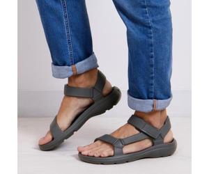 totes® SOLBOUNCE Mens Velcro Sport Sandal Mineral UK Size 12
