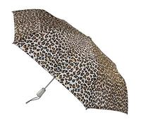 totes Sunguard Auto Open Close Umbrella with NeverWet, Leopard Spot