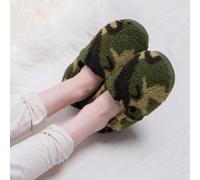 totes toasties® Boys Short Full Back Slippers Green UK Size 9-10