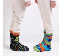 totes toasties® Childrens Original Slipper Socks (Twin Pack) Dino UK Size 3-5½ (Age 1-2)