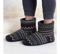 totes toasties® Mens Fair Isle Boot Slippers