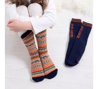 totes toasties® Kids Original Slipper Socks (Twin Pack) Game UK Size 9-12 (Age 4-6)
