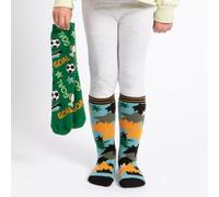 totes toasties® Kids Original Slipper-Sox (Twin Pack) Football / Camo Age 4-6 (UK Size 9-12)