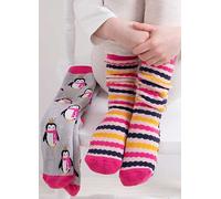 Totes Toasties Kids Penguin Original Slipper Socks Multi
