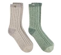 totes toasties® Ladies Chunky Twist Wool Boot Socks (Twin Pack)