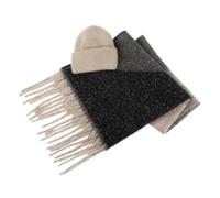 totes toasties Ladies Chunky Woven Blanket Scarf & Hat Gift Set