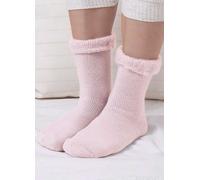 Totes Toasties Ladies Pink Thermal Brushed Bed Socks Pink
