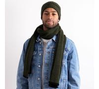 totes toasties® Mens Hat & Scarf Gift Set Khaki One Size