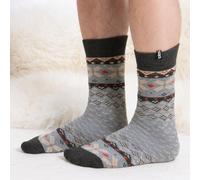 totes toasties® Mens Original Novelty Slipper Socks Fairisle One Size
