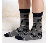 totes toasties® Mens Original Novelty Slipper Socks Stag One Size